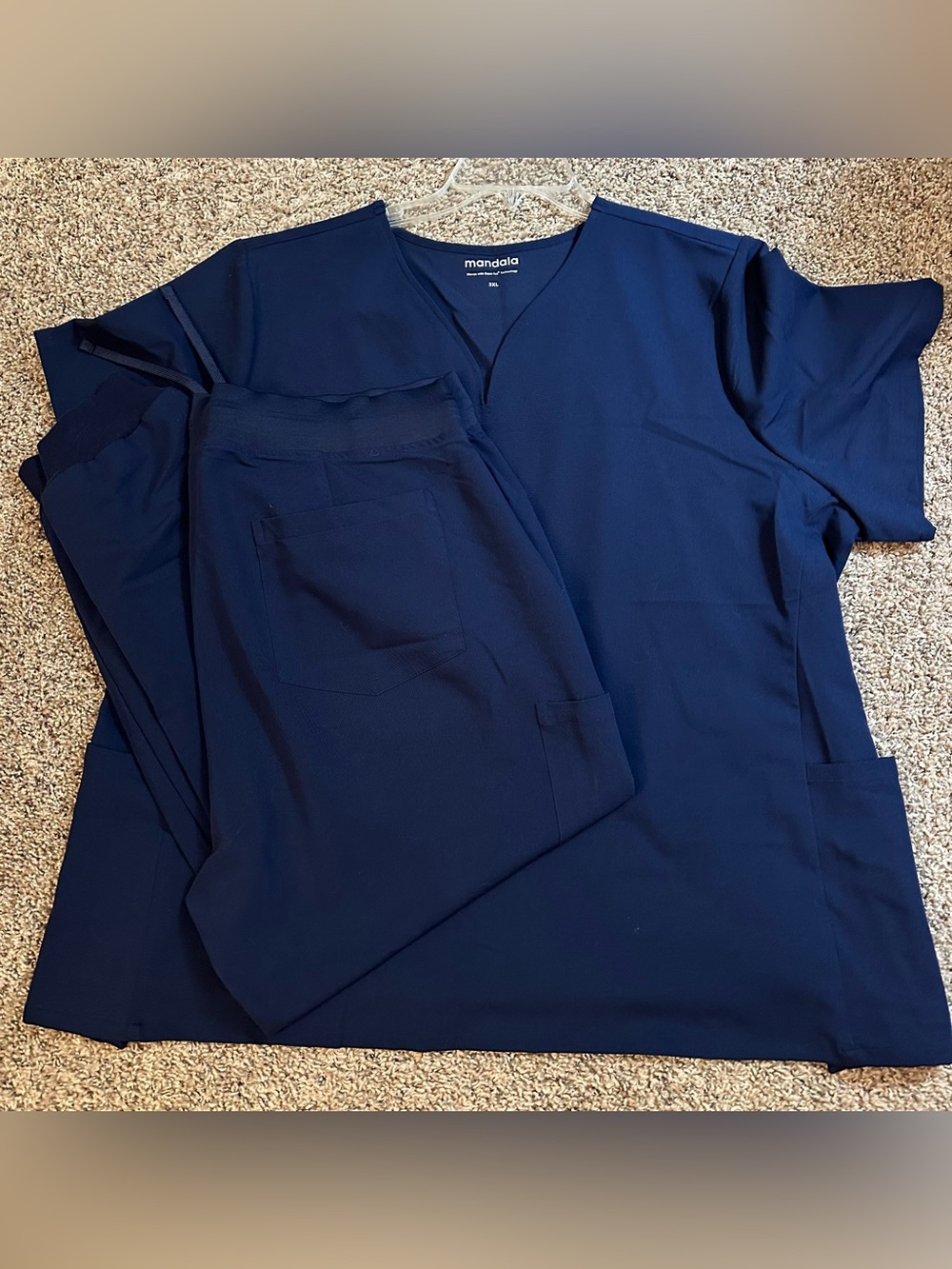 Mandala navy scrub set 3x, 2x